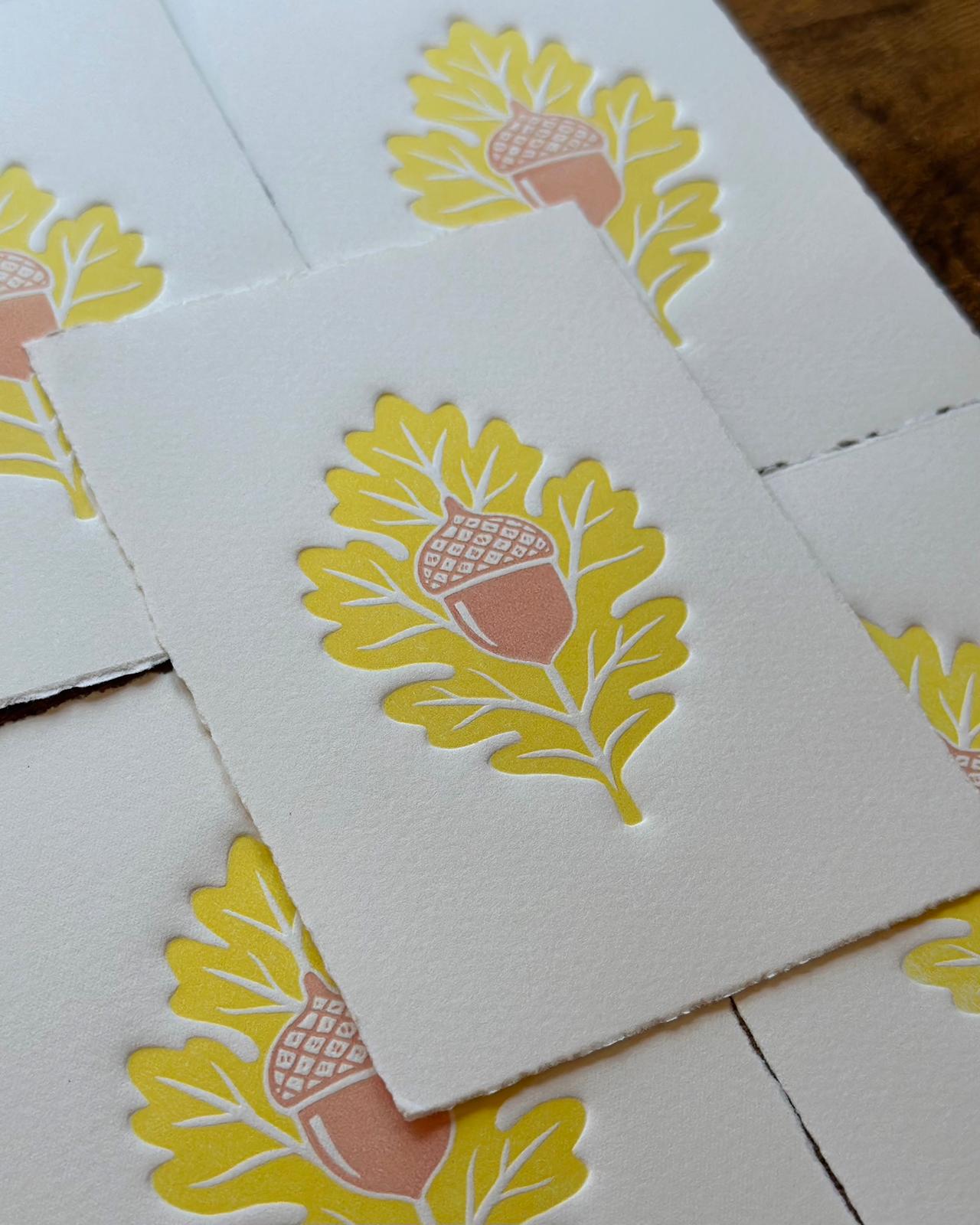 Acorn - Original Handmade Print